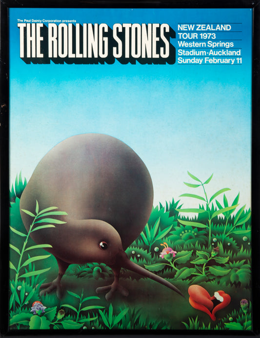 The Rolling Stones -  New Zealand Tour poster, 1973