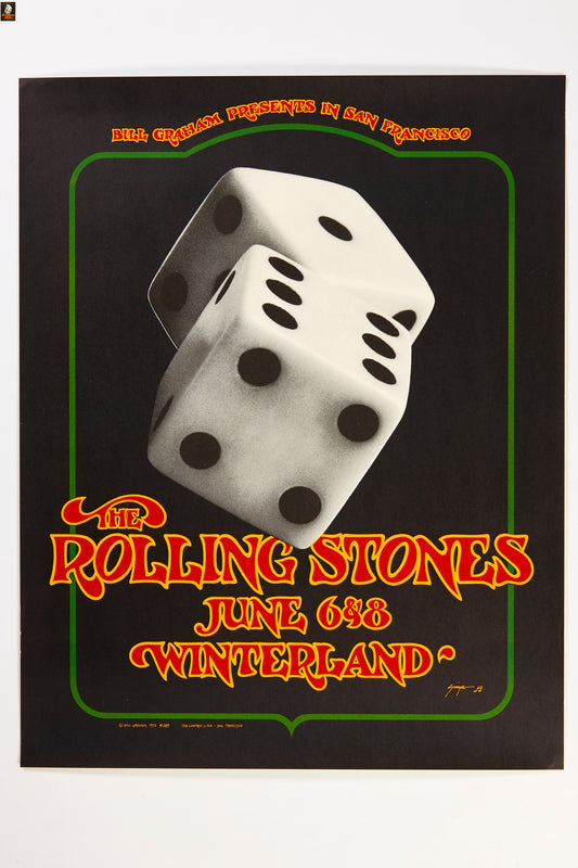 The Rolling Stones Winterland, concert poster, 1972
